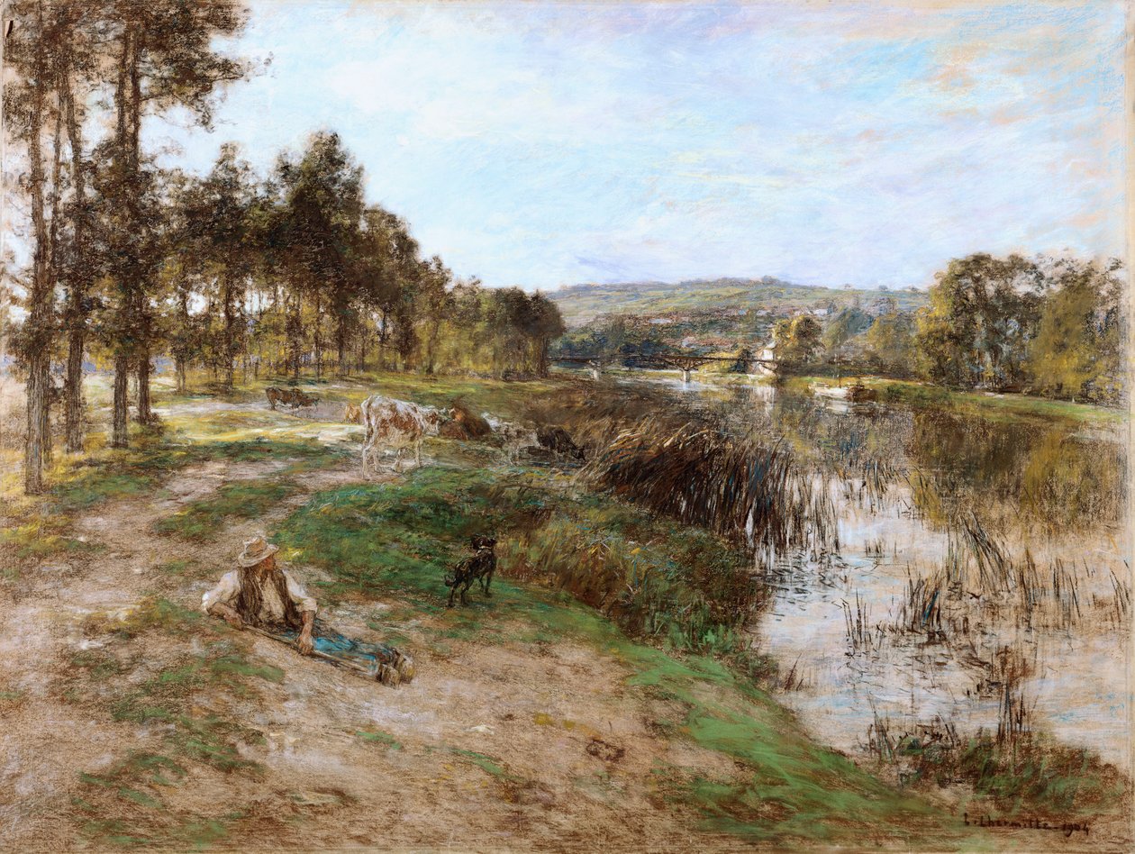 Nas margens do Marne, 1904 de Leon Augustin Lhermitte