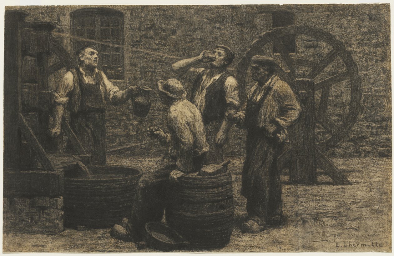 The Wine Press, c.1872 de Leon Augustin Lhermitte