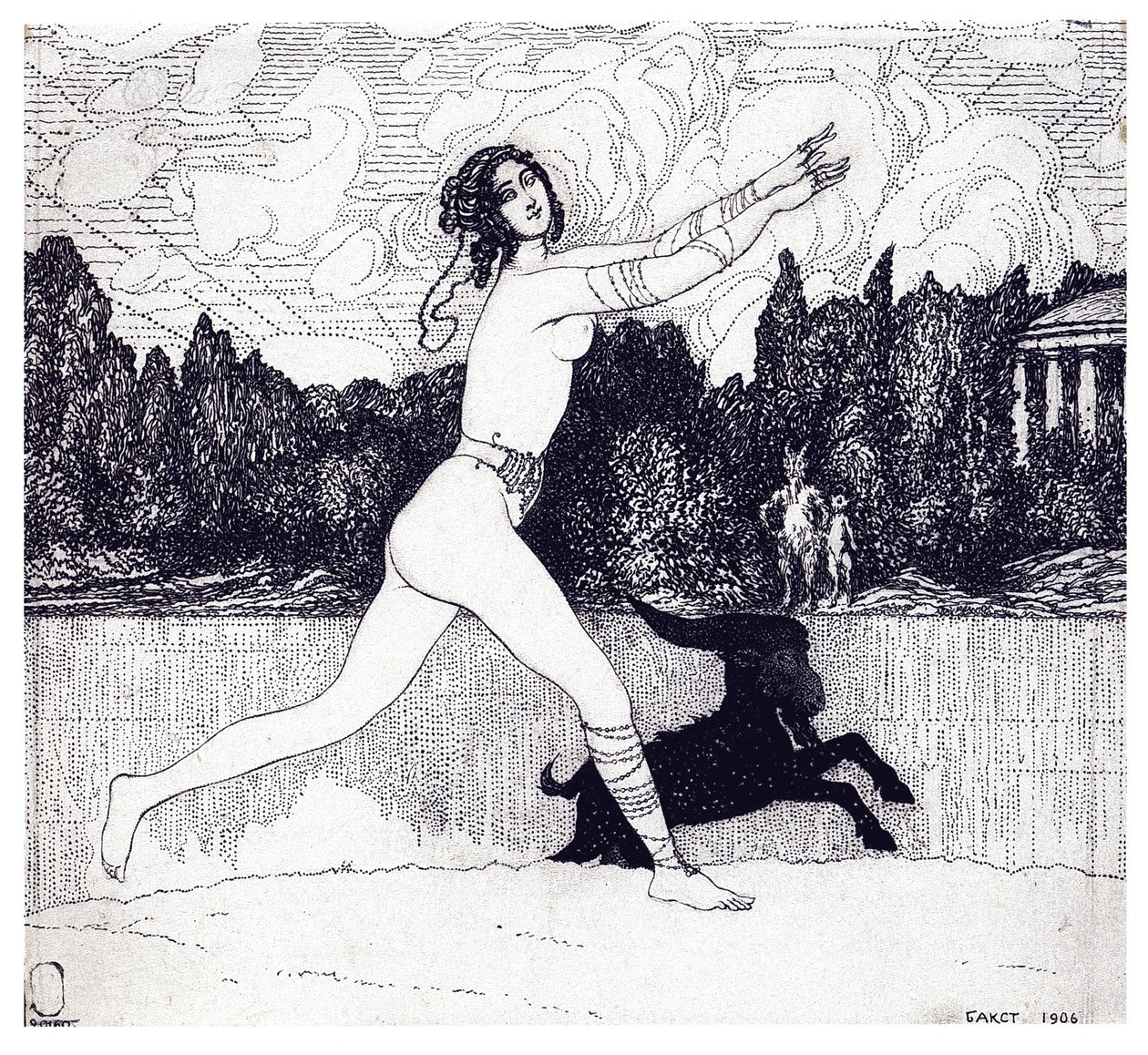 Revista Ancient Vision Zolotoe Runo 1906 nº 4, 1906 de Leon Bakst