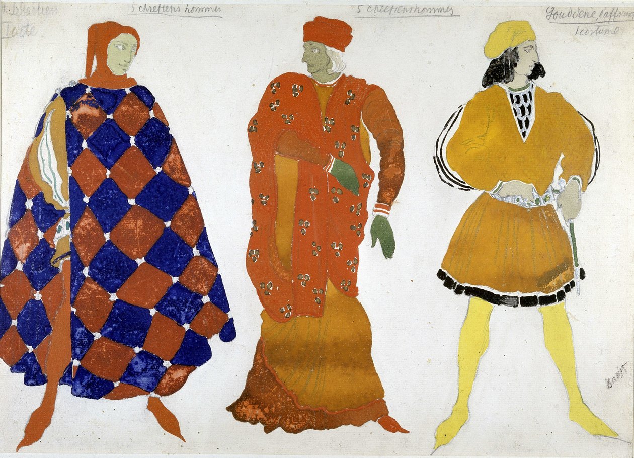 Traje Bakst para "O Mártir de San Sebastian". de Leon Bakst