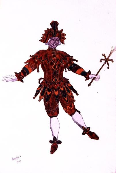 Desenho de figurino para Mirliton, de Bela Adormecida de Leon Bakst