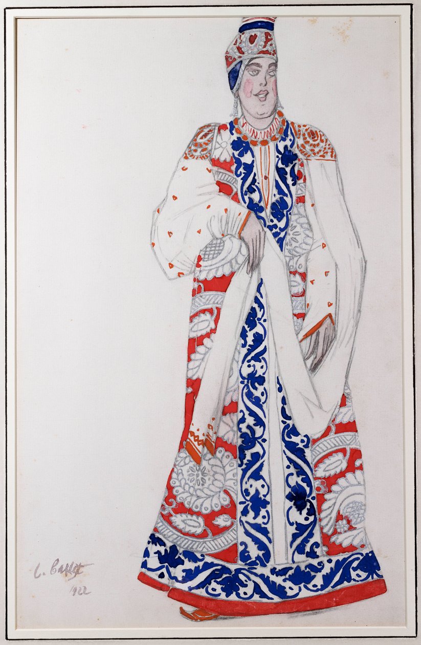 Figurino para "Moskwa", 1922 de Leon Bakst