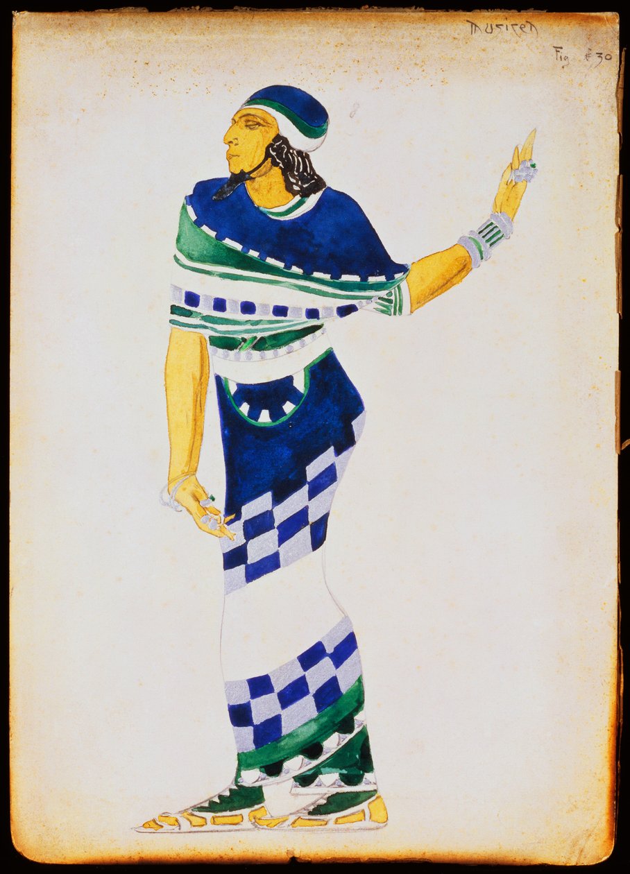 Figurino para músico de Leon Bakst