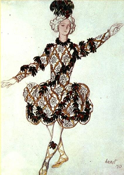 Desenho de figurino para o Pageboy da Fada Cherry