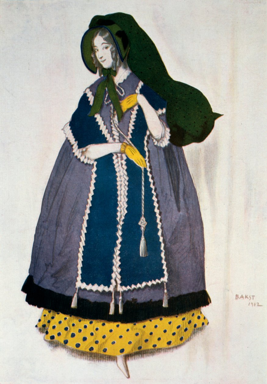 Figurino do balé Les Papillons, 1912. de Leon Bakst
