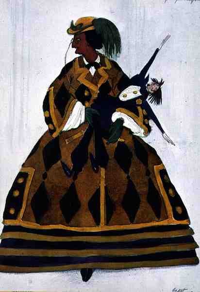 Roupa para a inglesa, da La Boutique Fantastique de Leon Bakst