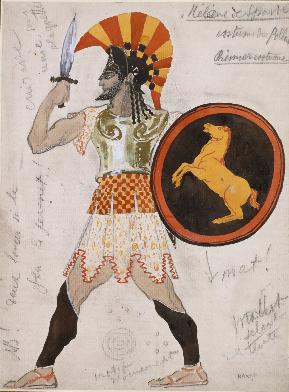 Desenho para o Traje Pollux em 