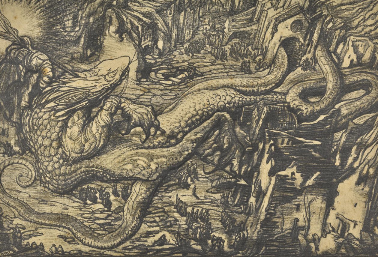 O monstro de guerra. de Leon Bakst