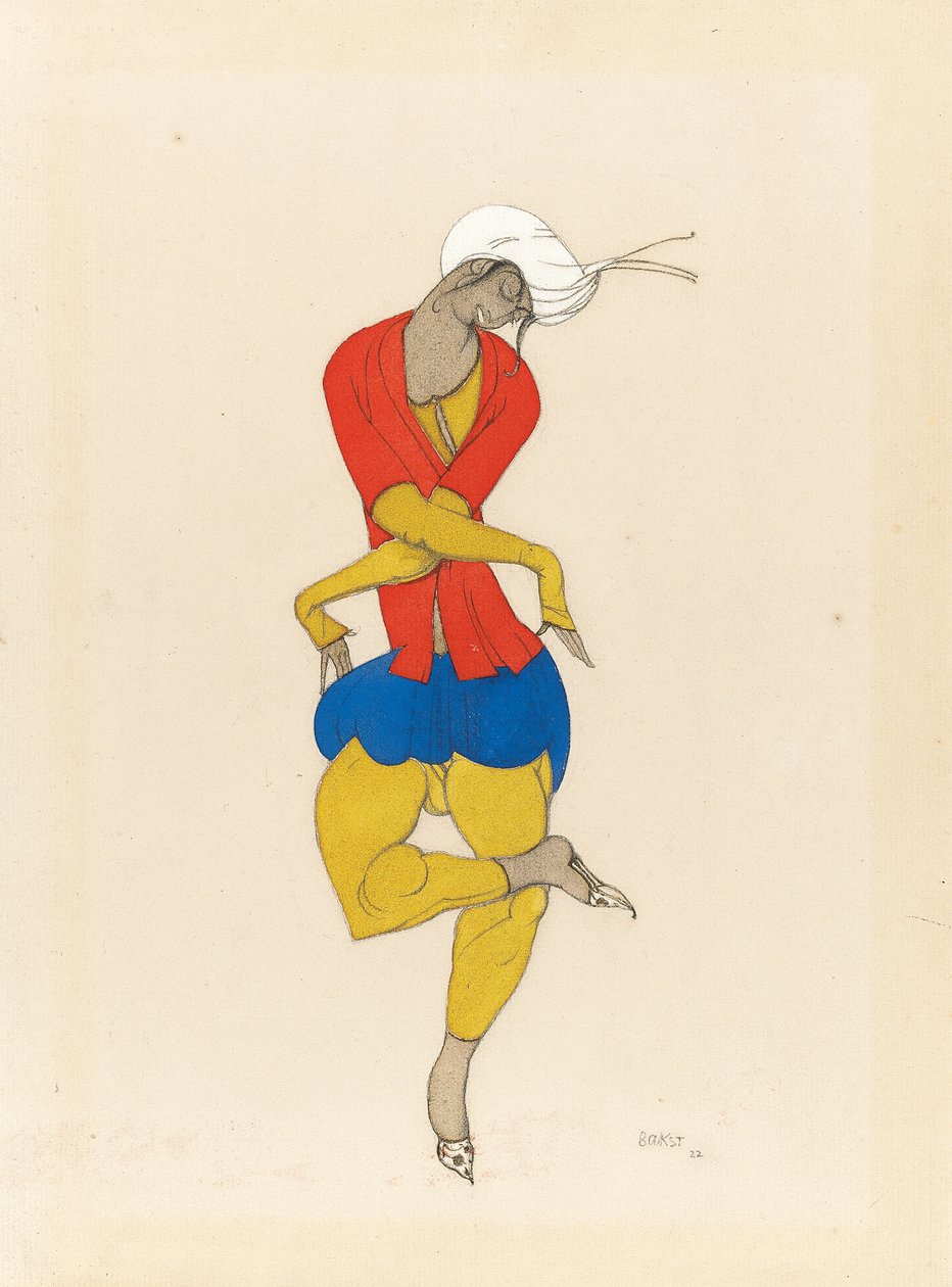Maria Kuznetsova, figurinista de "L" Adoração ", 1922 de Leon Bakst