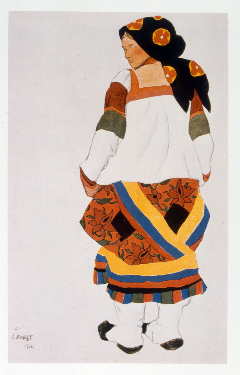 mulher camponesa de Leon Bakst