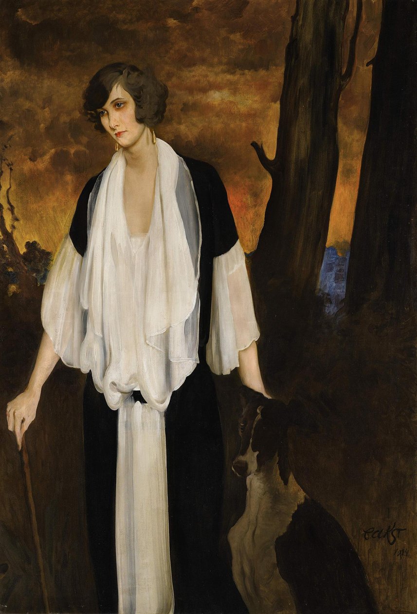 Retrato de Rachel Strong, a futura condessa Henri de Boisgelin, 1924 de Leon Bakst