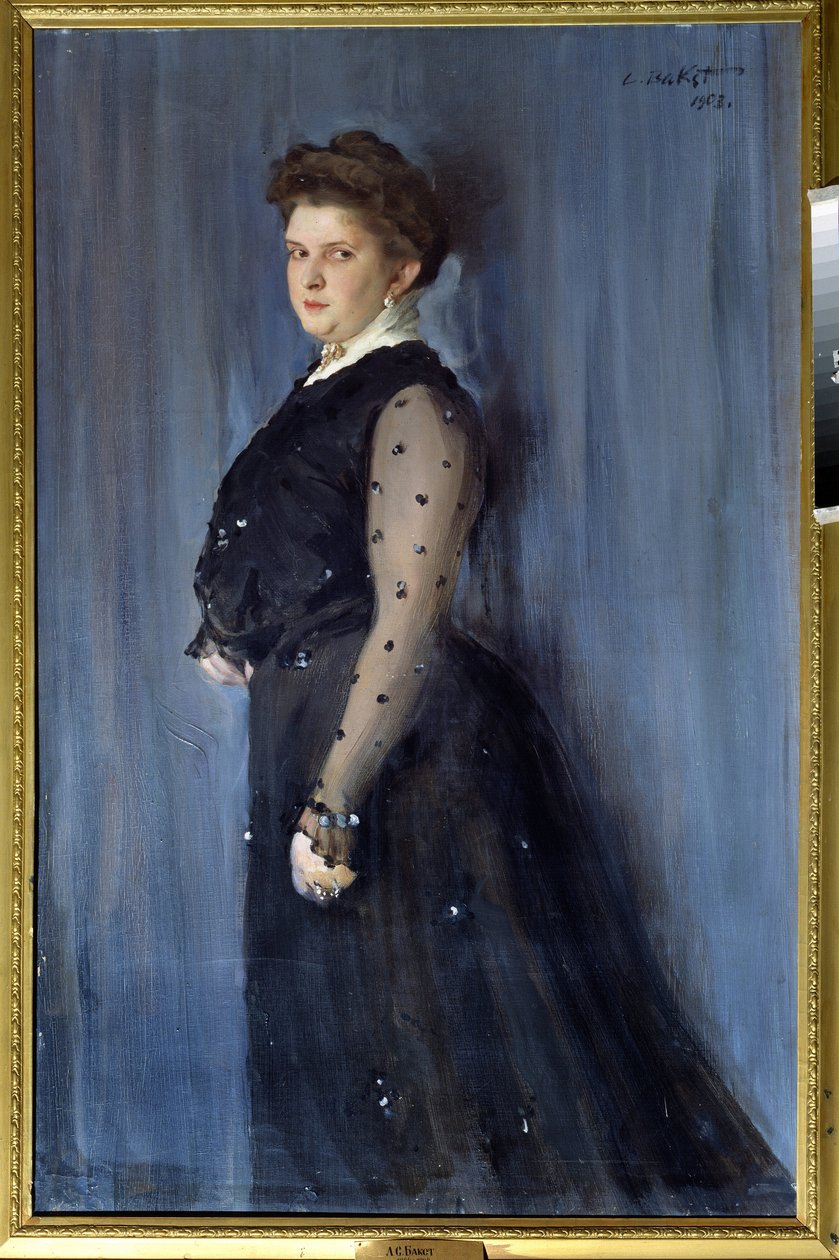Retrato de S.P.Wallison (Retrato de S.P.Wallison) (óleo sobre tela) de Leon Bakst