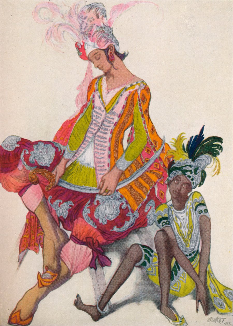 Revant Prince And Slave, 1922, 1923 de Leon Bakst