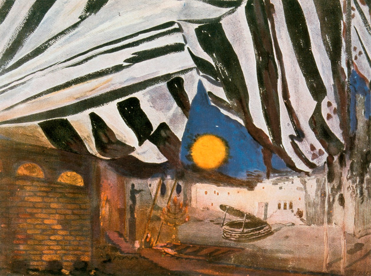 Cenografia de Oscar Wildes Salome, final do século XIX de Leon Bakst