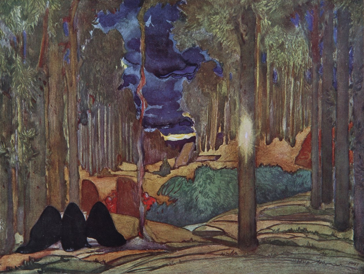 Cenografia da peça O Martírio de São Sebastião, de Gabriele DAnnuzio, 1922 de Leon Bakst