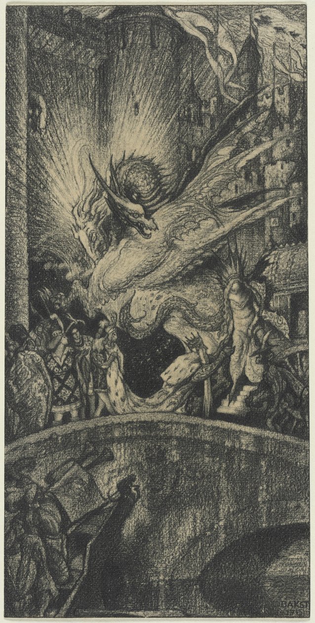 Estudo para um cenário de Leon Bakst