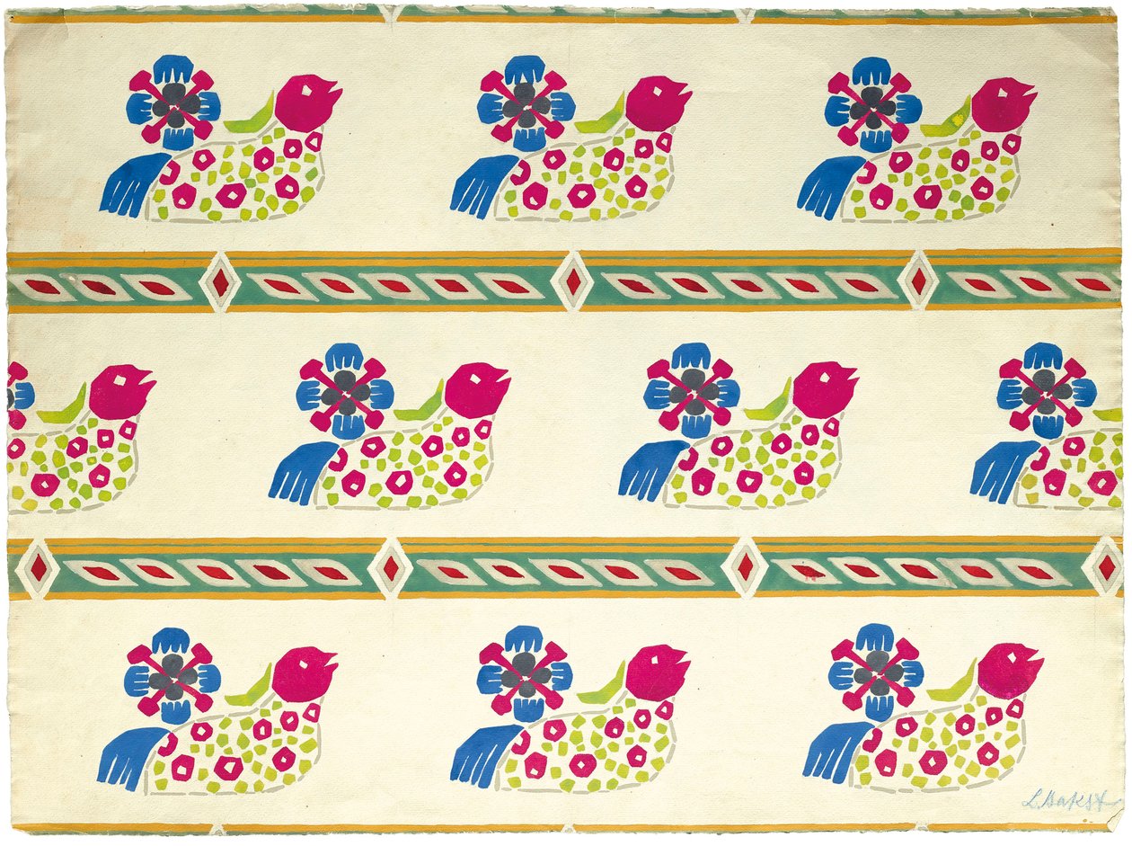 Design têxtil, início do século XX .. de Leon Bakst
