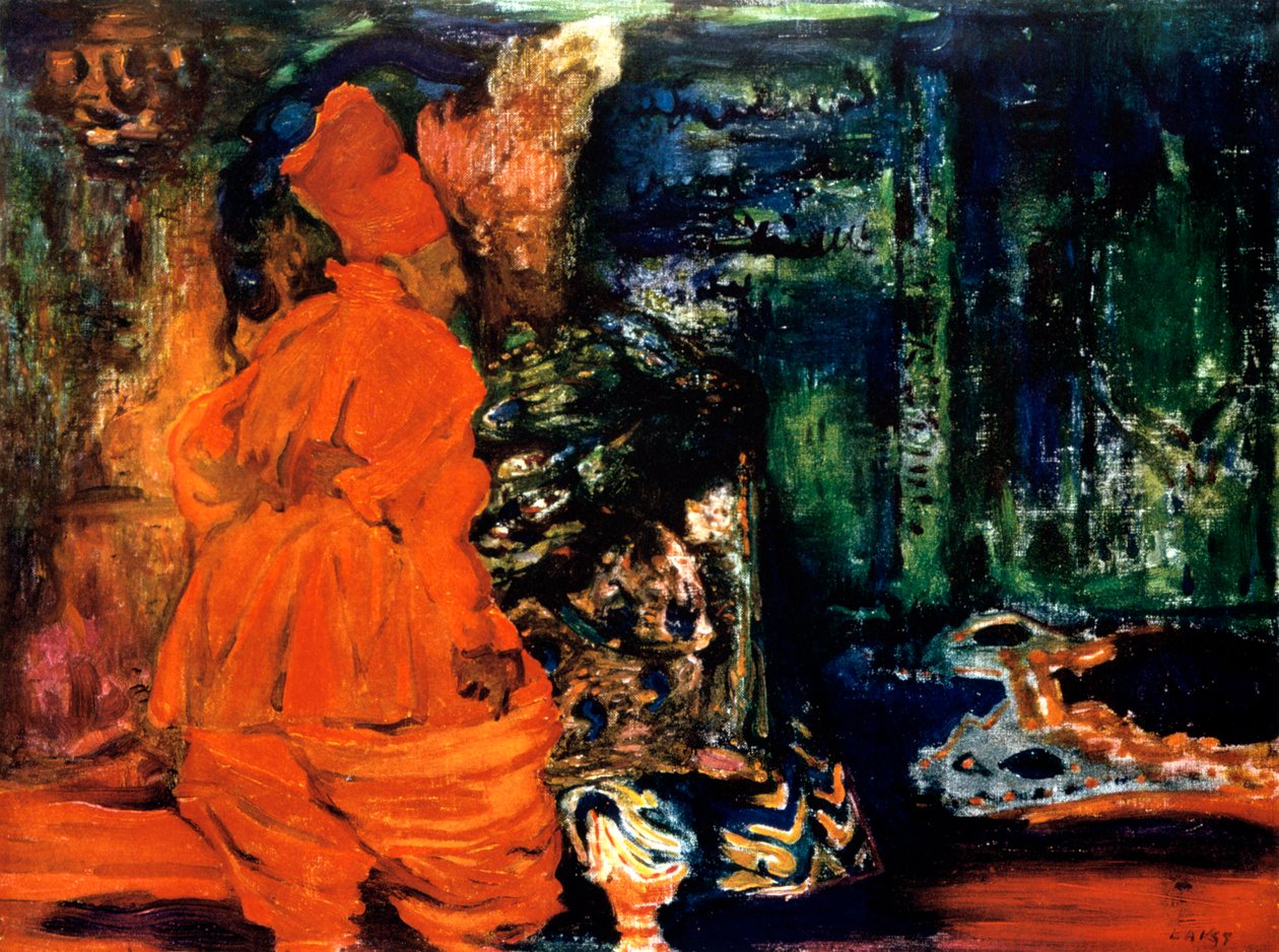 A seita do harém, cenografia de um balé, c1913 de Leon Bakst