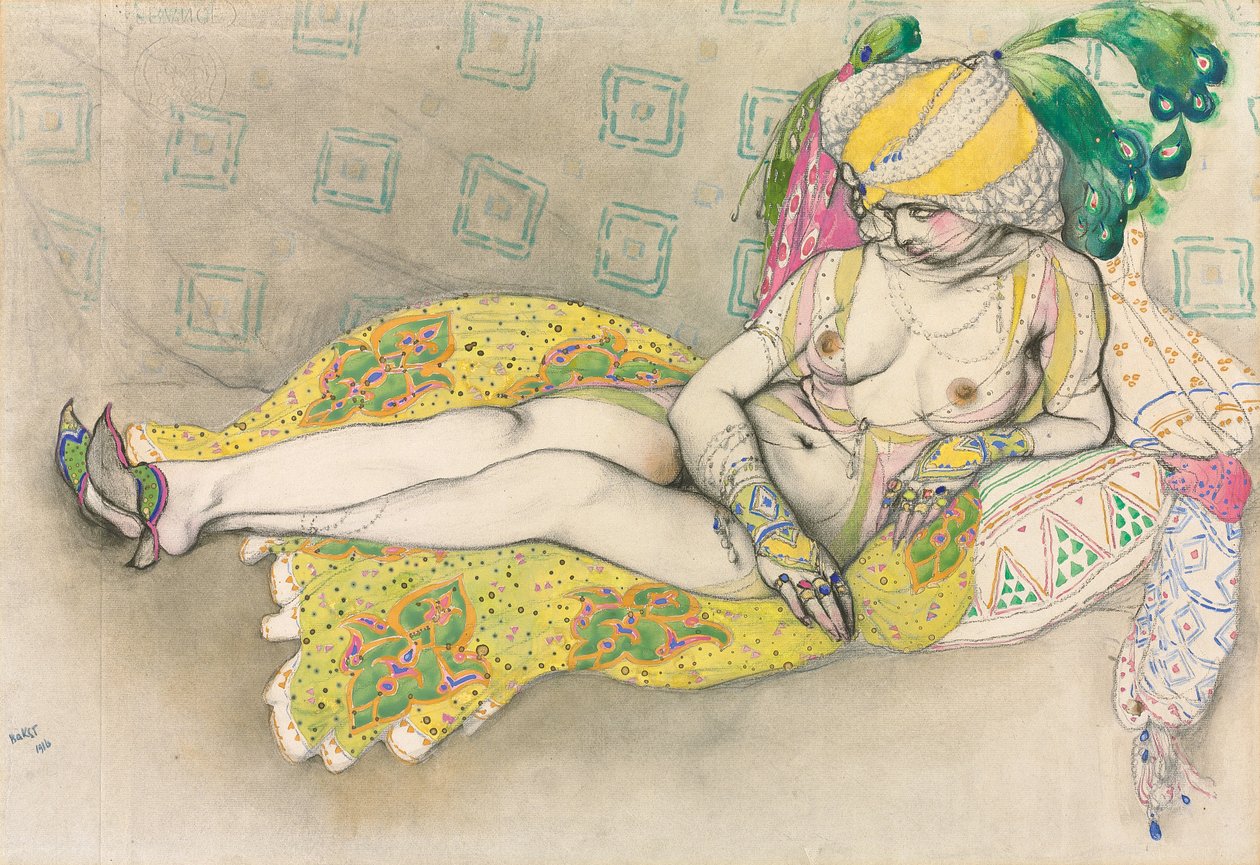 A Sultana Amarela, 1916 de Leon Bakst