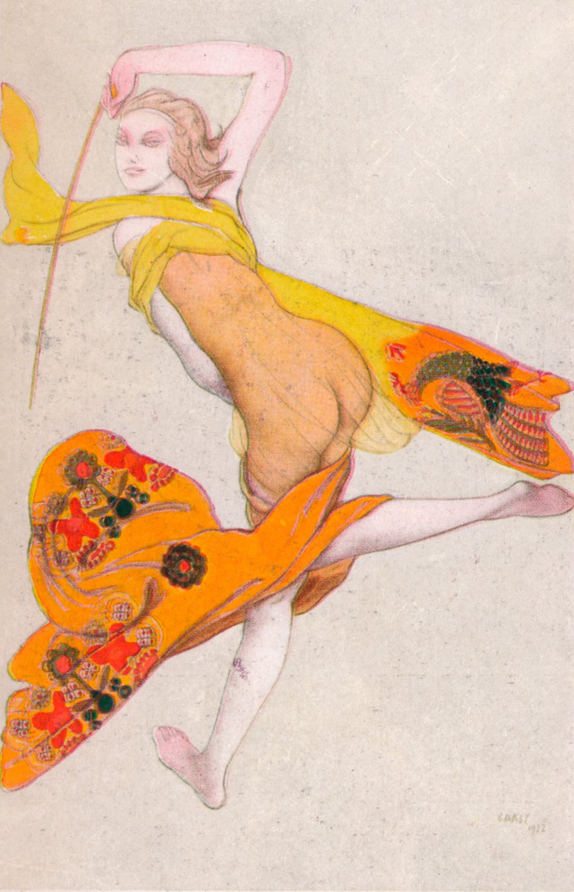 Um Escravo Dançante, 1922, 1923 de Leon Bakst