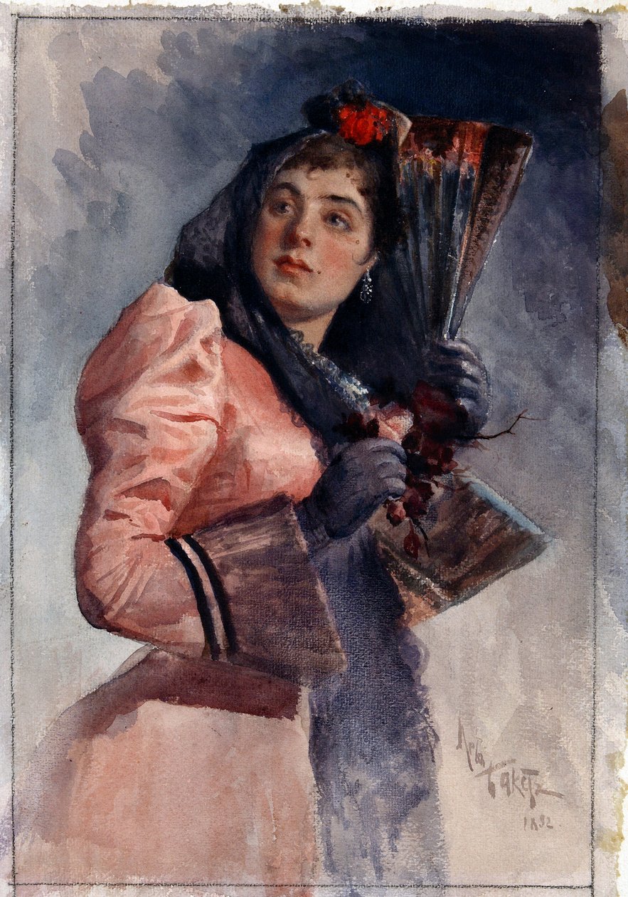 personagem para a ópera Carmen, direto de Bizet de Leon Bakst