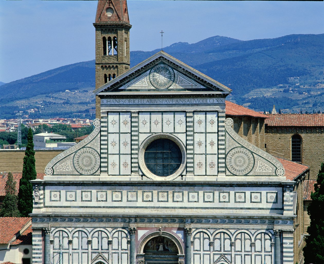 Vista de Santa Maria Novella, c.1450-70 de Leon Battista Alberti