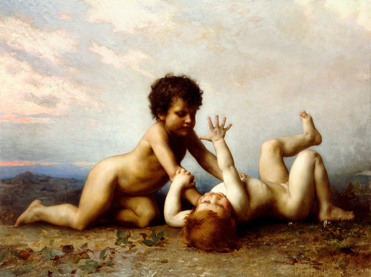 Meninos de luta, 1889 de Leon Bazile Perrault