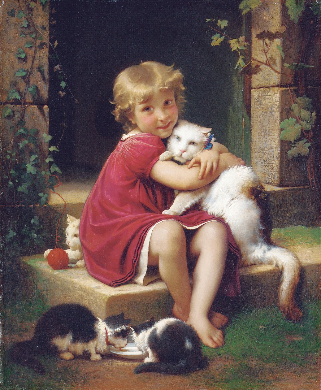 Seu animal de estimação favorito, 1867 de Leon Bazile Perrault