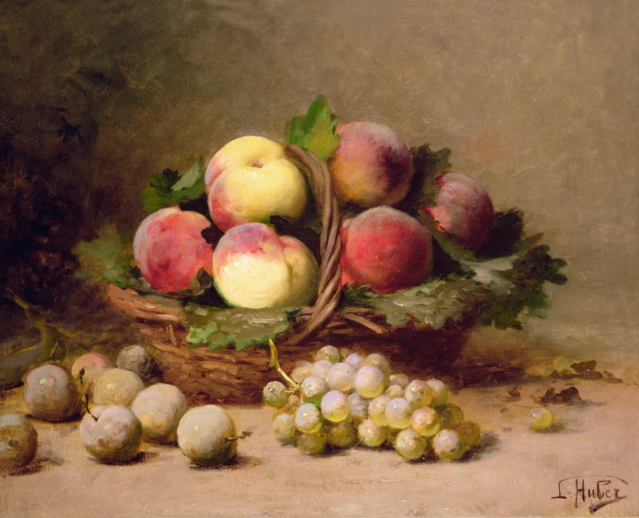 Ainda vida de fruta de Leon Charles Huber