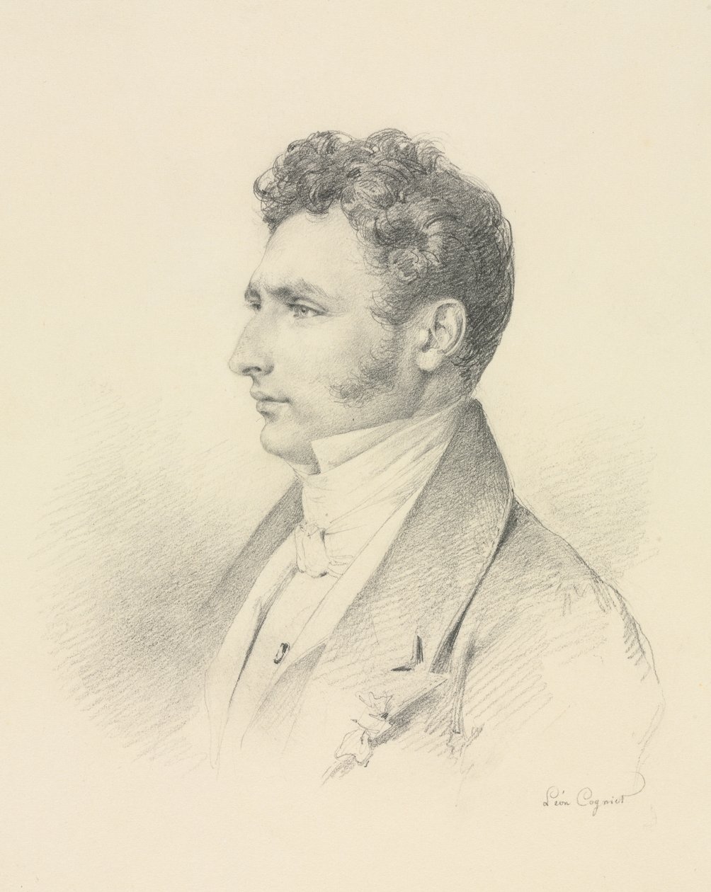 Retrato de um cavalheiro de Léon Cogniet