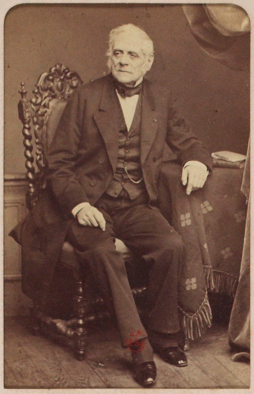 Retrato do compositor Daniel-Francois-Esprit Auber (1782-1871), de Cremiere, Leon (1831-1913). Foto Albumina. Coleção Particular de Leon Cremiere