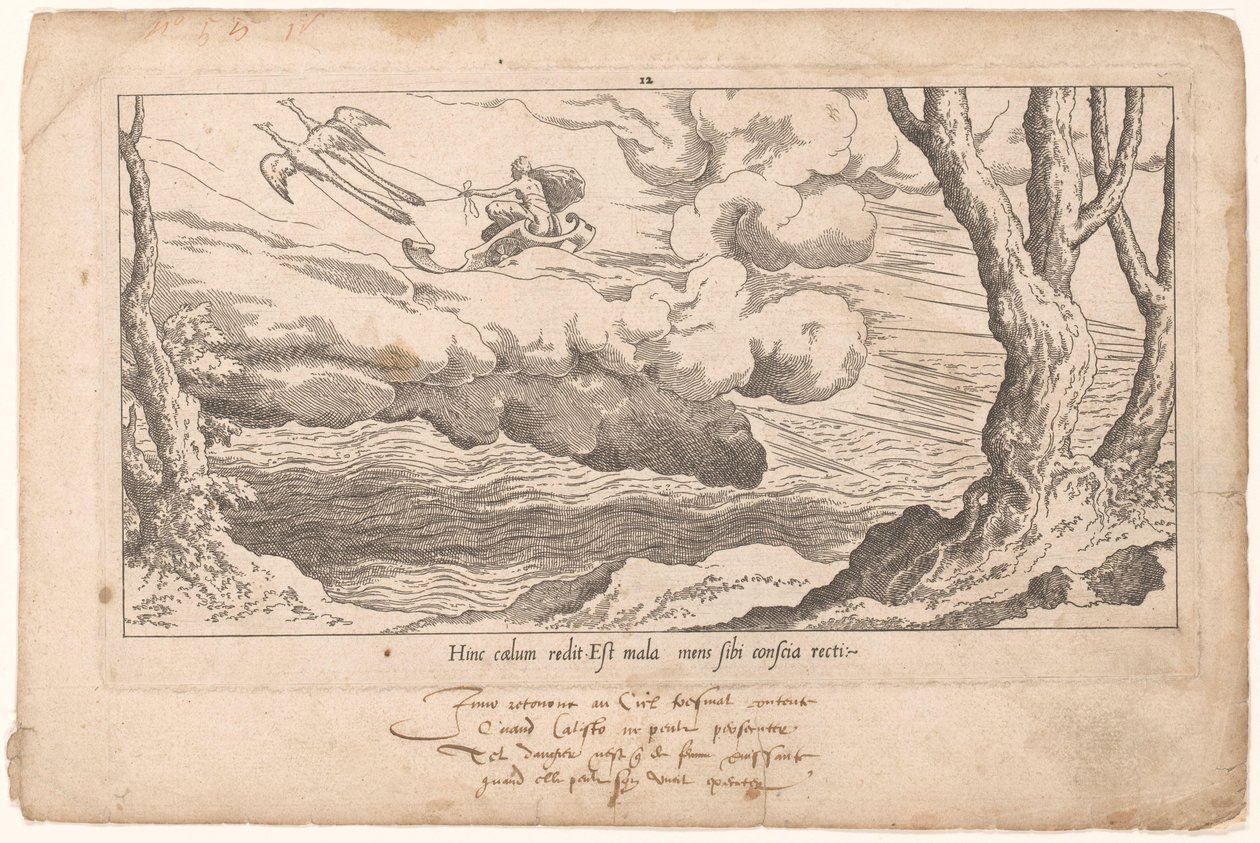 Juno na sua carruagem regressa ao Olimpo
Le Fable de Calisto (título da série)
Mito de Calisto (título da série) de Leon Davent