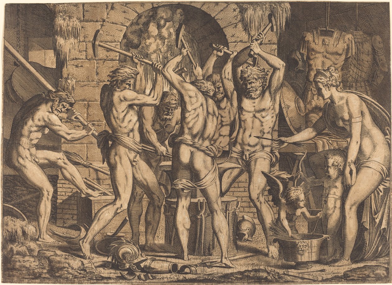 Vênus na Forja de Vulcano de Leon Davent