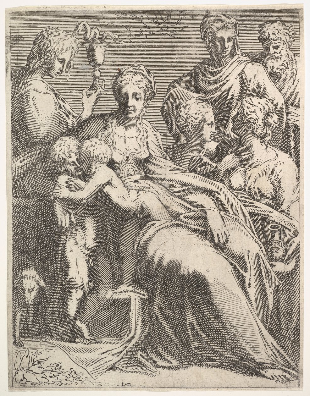 Virgin and Child with Saints, ca. 1550-56. de Leon Davent