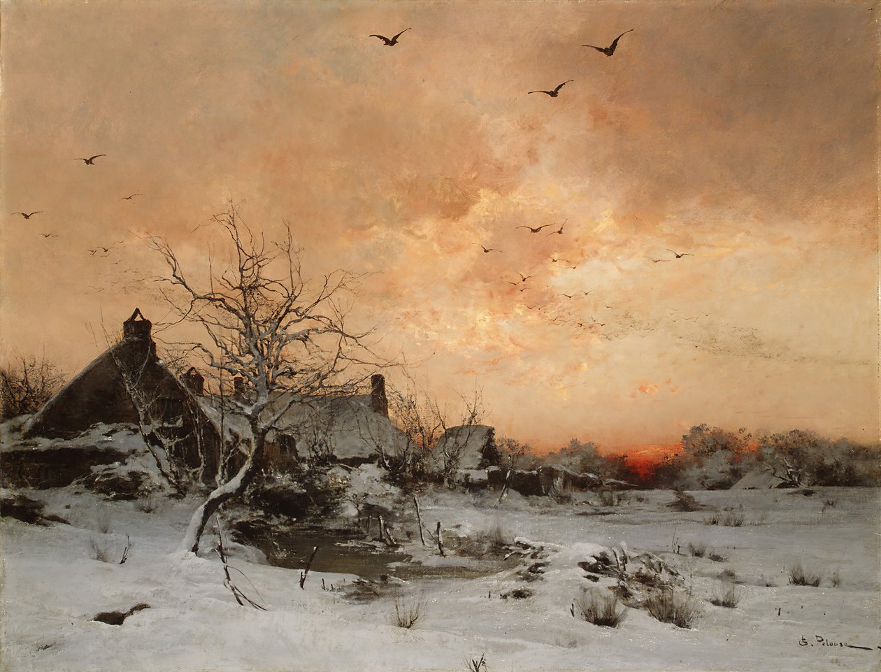 Janeiro: Cernay, perto de Rambouillet. de Leon Germain Pelouse