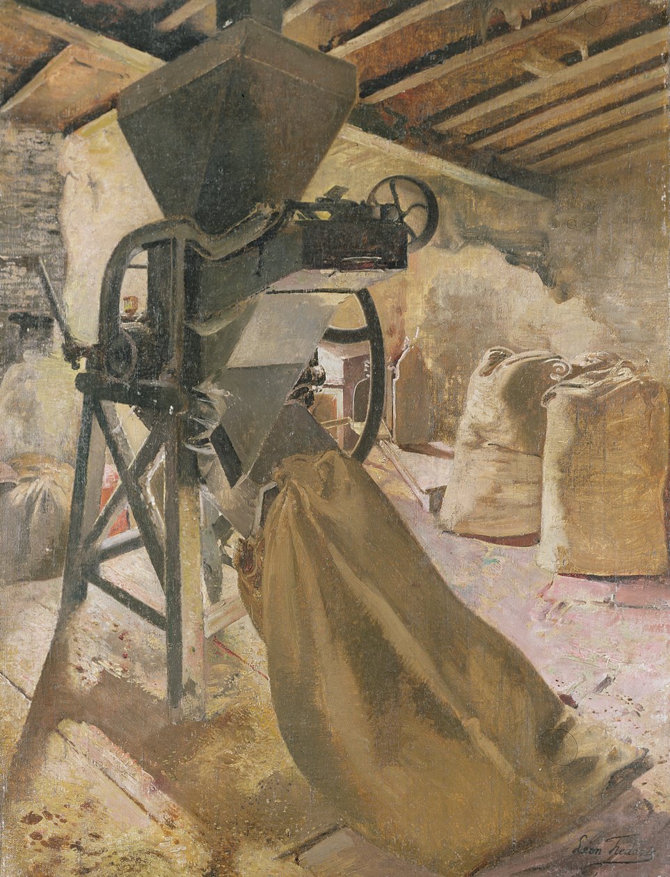 A antiga cervejaria, 1895 de Leon Henri Marie Frederic