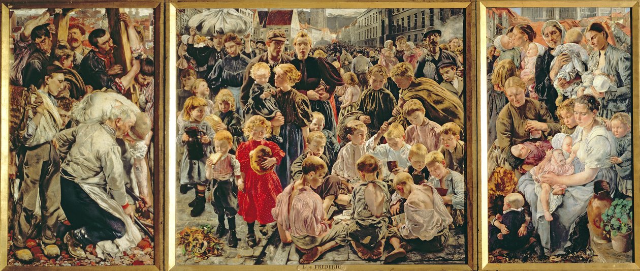 As Três Idades de um Homem Trabalhador, 1895 de Leon Henri Marie Frederic