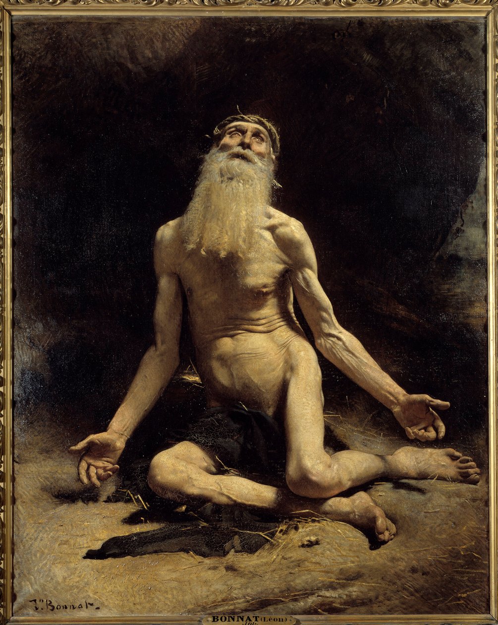 Job Painting by Leon Bonnat (1833-1922) 1880 Sun. 1,61x1,29m. Bayonne, Museu Bonnat de Leon Joseph Florentin Bonnat