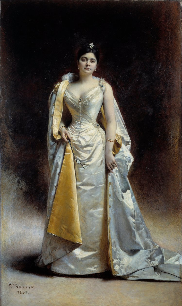 Portrait en pied de Madame Albert Cahen d