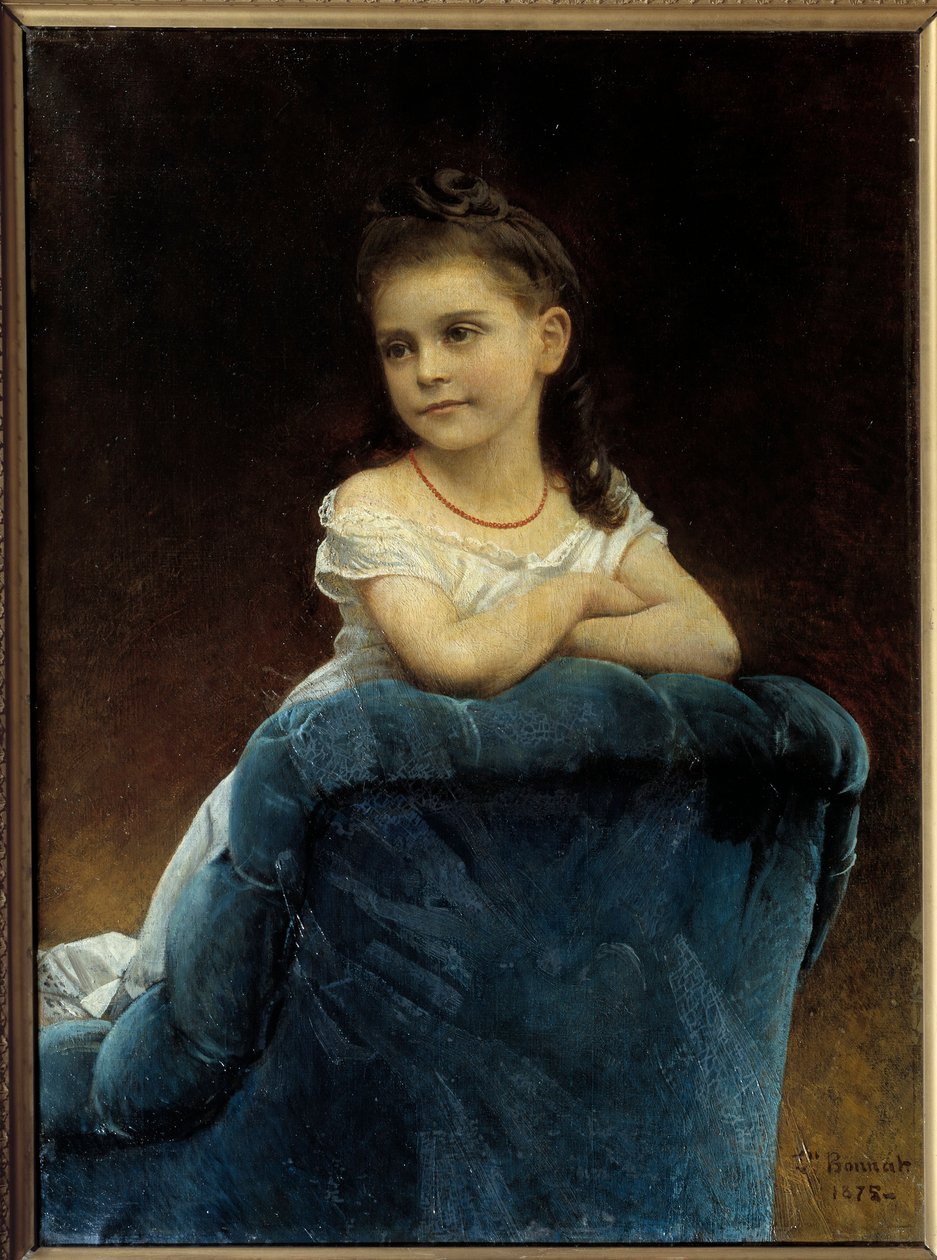 Retrato de Miss Franchetti Pintura de Leon Bonnat (1833-1922) 1877 Sol. 0,89x0,65 m Bayonne, Musee Bonnat de Leon Joseph Florentin Bonnat