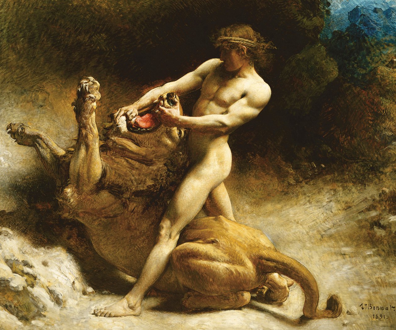 Juventude de Sansão, 1891 de Leon Joseph Florentin Bonnat