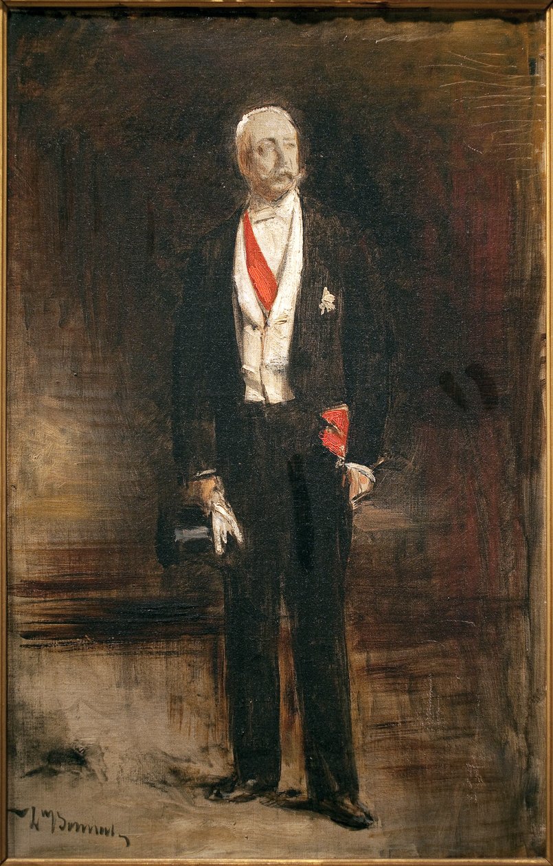 Esboço para o retrato do Presidente Felix Faure (1841-1899). Pintura de Leon Bonnat (1833-1922), óleo sobre tela de Leon Joseph Florentin Bonnat