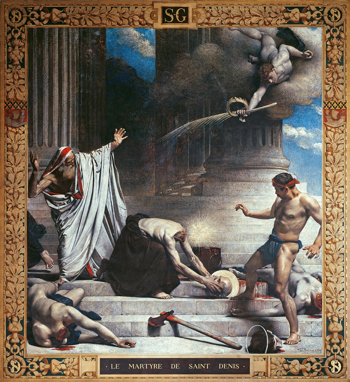 O martírio de são denis (mural) de Leon Joseph Florentin Bonnat