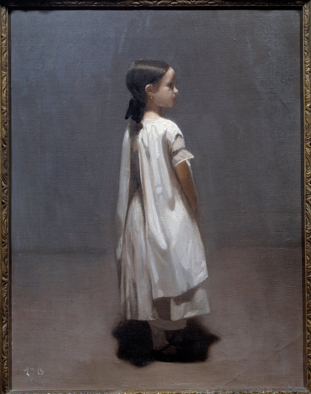 A irmãzinha do artista por volta dos 7 ou 8 anos Pintura de Leon Joseph Bonnat (1833-1922) 1850 Sol. 0,35x0,27 m Bayonne, Musee Bonnat de Leon Joseph Florentin Bonnat
