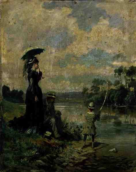 A Festa da Pesca de Leon Joseph Voirin