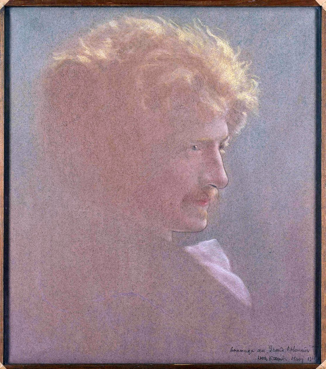 Retrato de Ignacy Jan Paderewski (1860-1941) (Hommage au Grand Polonais) par Kaufmann, Leon (1872-1933). Óleo sobre tela de Leon Kamir Kaufman