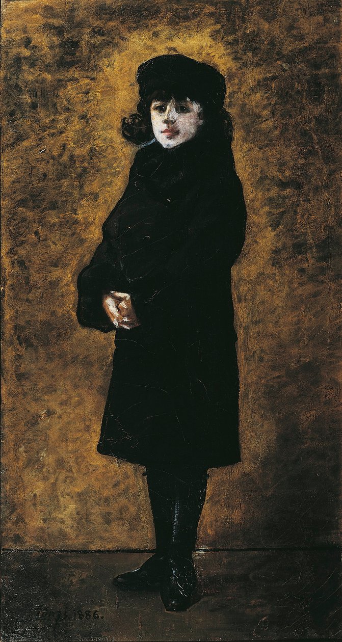 Retrato de Maurice Ravel (1875 - 1937) aos 2 anos de Leon Louis Tanzi