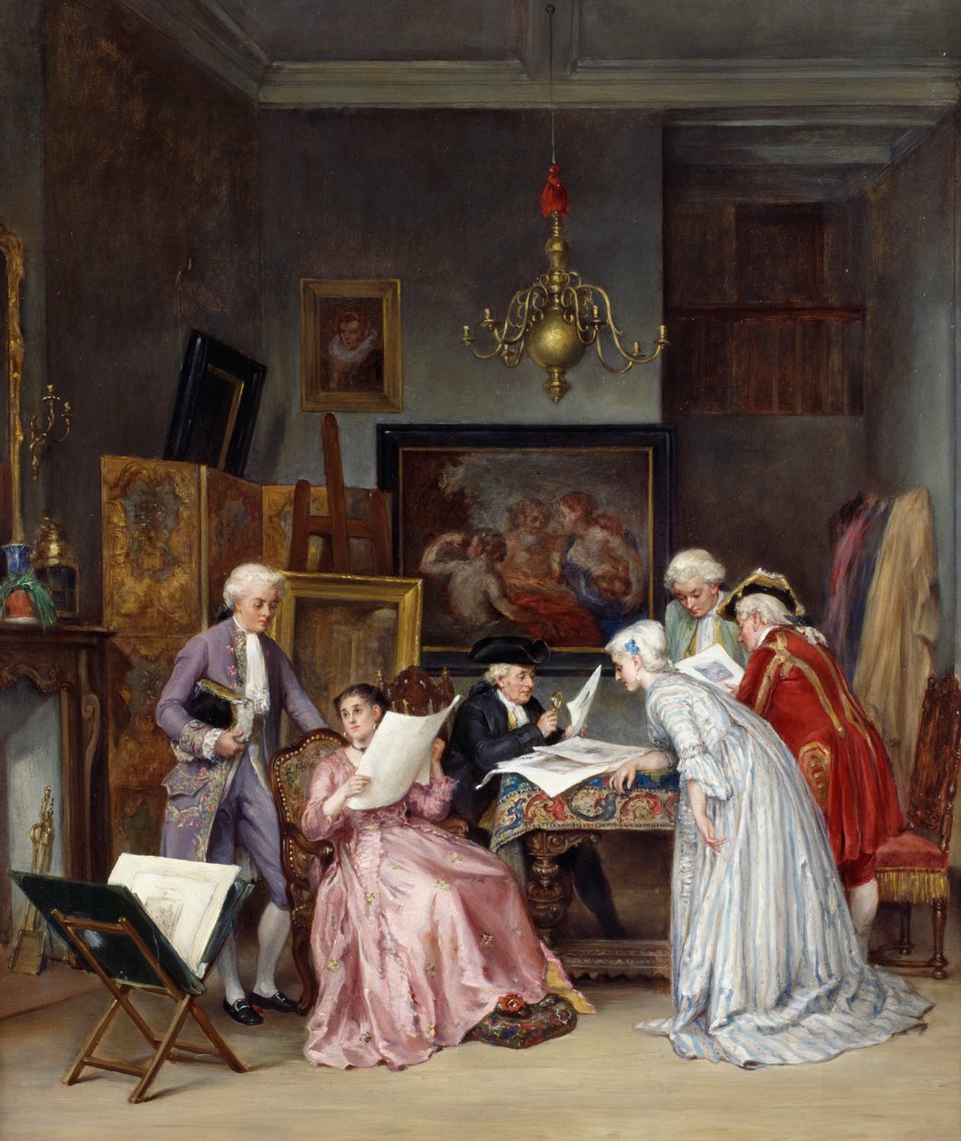 O estudo do coleccionador de Leon Marie Constant Dansaert