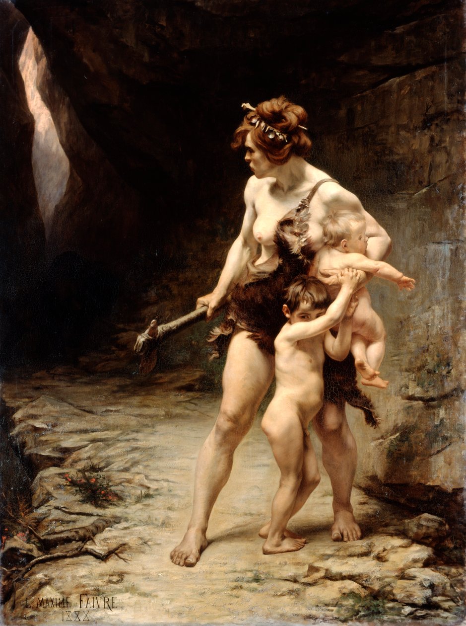 Deux merece duas mães, 1888 de Leon Maxime Faivre
