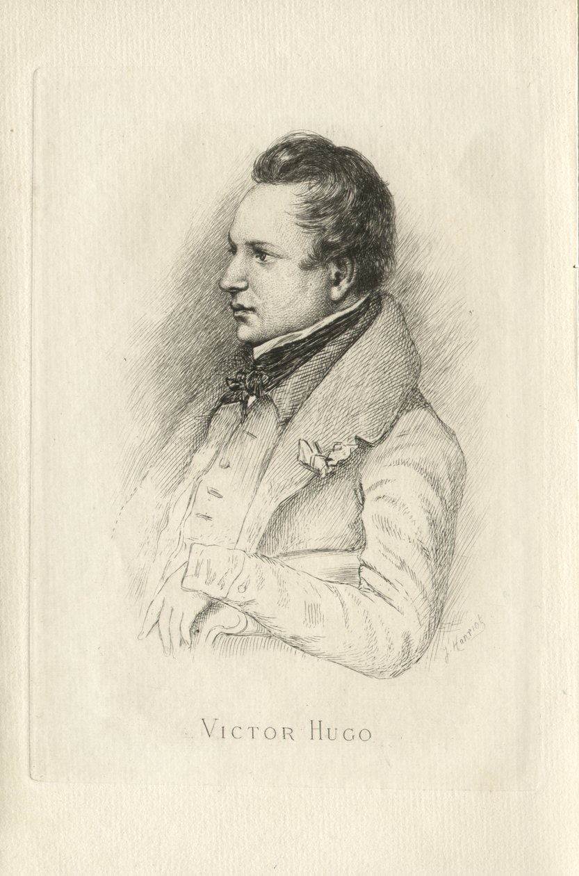 Retrato de Victor Hugo 1802-1885 de Leon Noel
